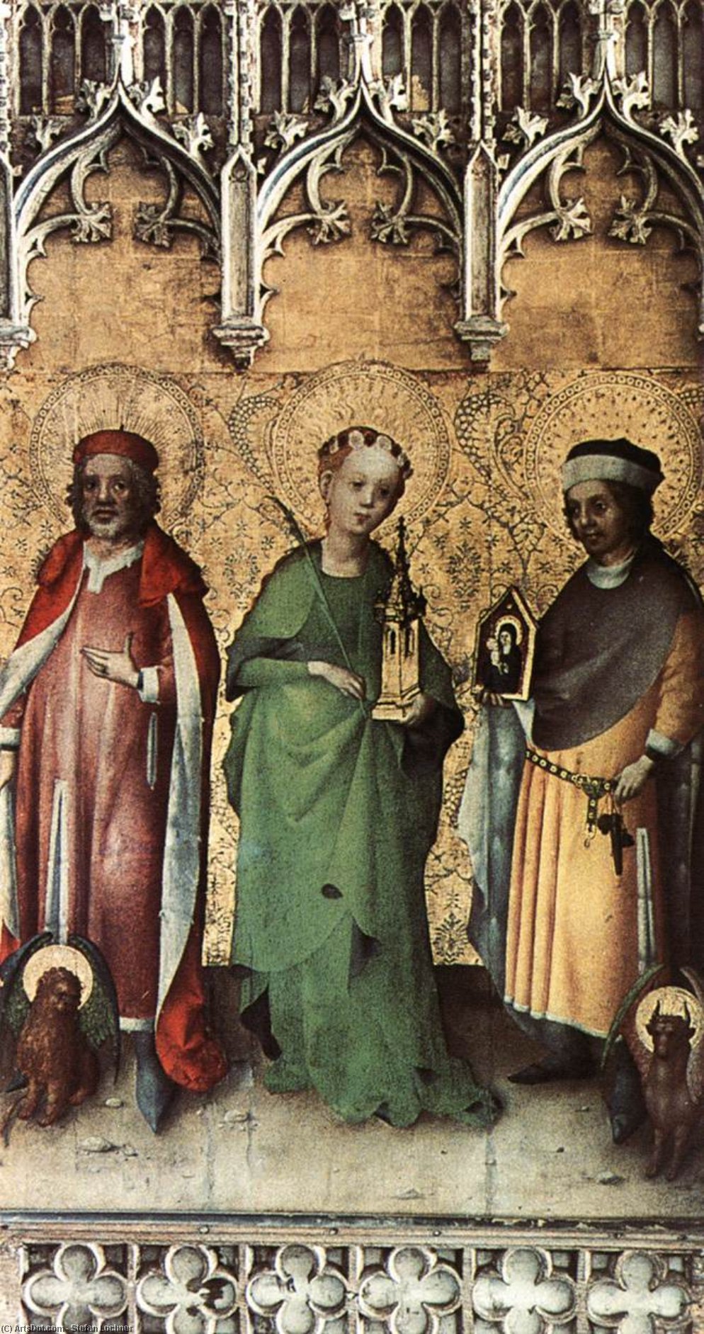 Sts Mark, Barbara And Luke — Štefan Lokner