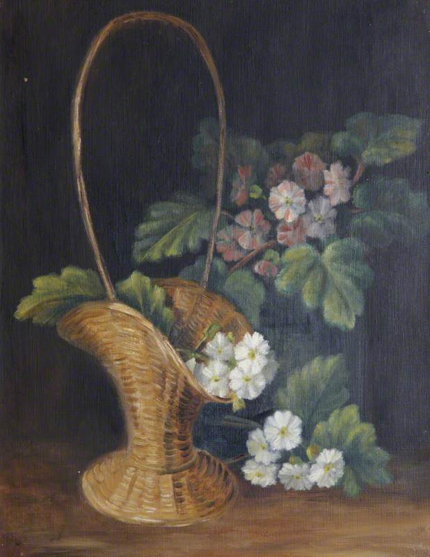 Still Life With Flowers In A Basket — Rosalie Chichester
