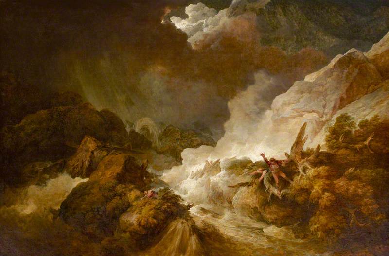 Storm And Avalanche Near The Scheidegg In The Valley Of Lauterbrunnen — Philip James De Loutherbourg