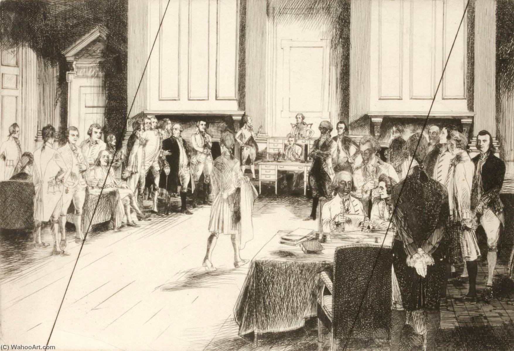 The Constitutional Convention (cancelled Plate From The Portfolio The Bicentennial Pageant Of George Washington ) — John W Winkler