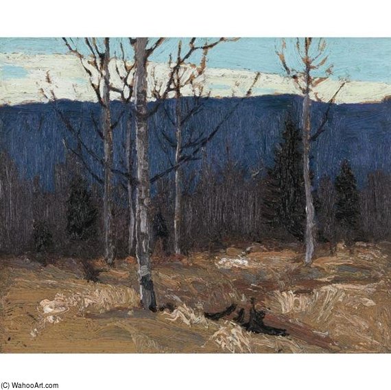 Hillside On Big Cauchon Lake - Algonquin Park — Thomas Clement Thompson