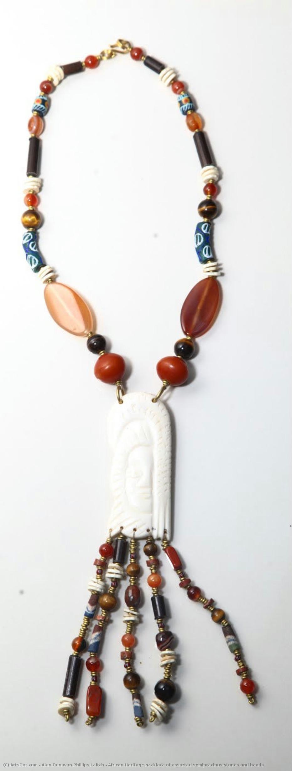 African Heritage Necklace Of Assorted Semiprecious Stones And Beads — Alan Donovan Phillips Leitch