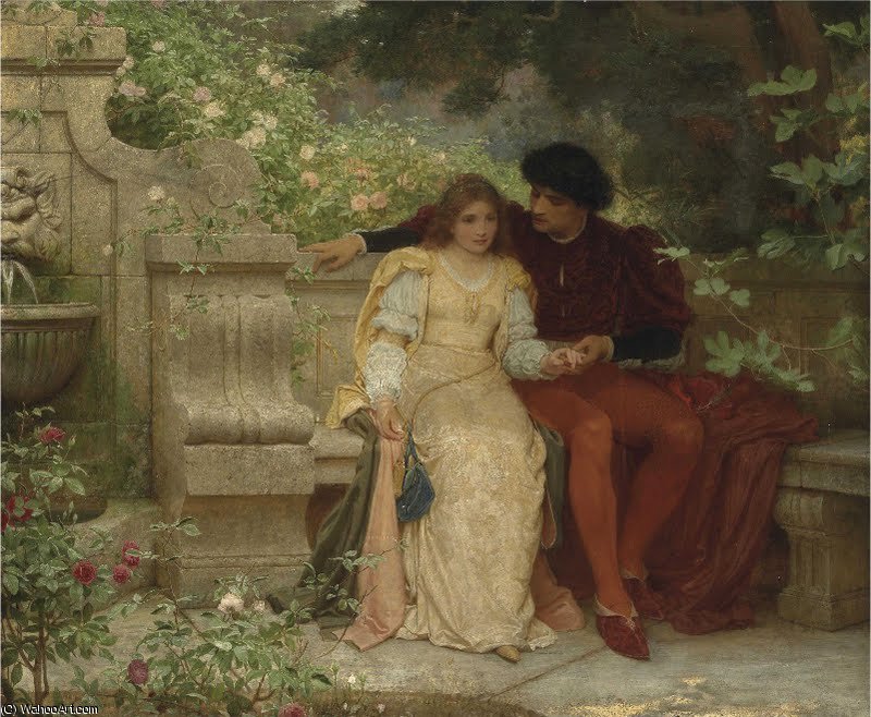 Lovers In A Garden — Charles Edward Perugini