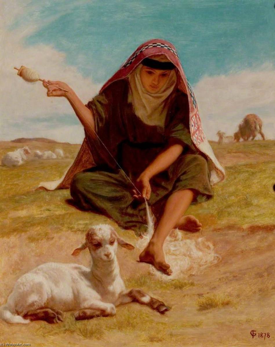 The Distaff Worker — Фредерик Гудолл