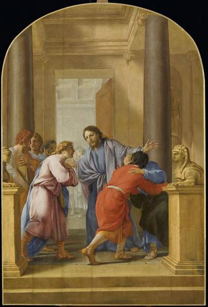 Saint Bruno Engage Ses Disciples Et Ses Amis A Quitter Le Monde — Eustache Le Sueur (lesueur)