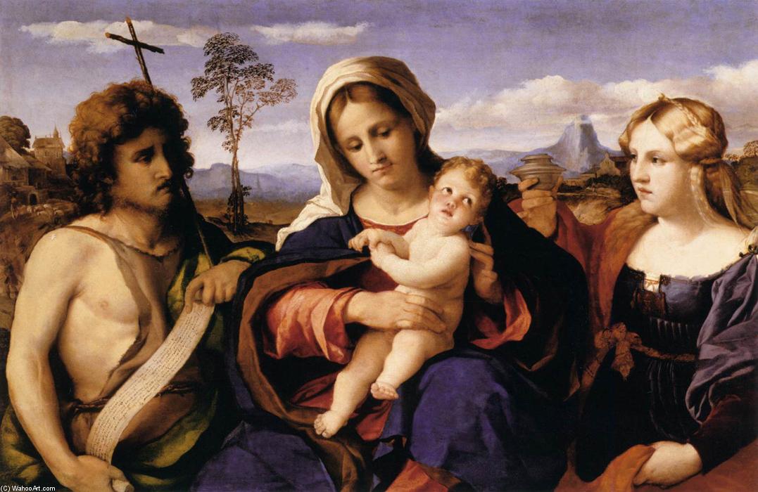 Virgin And Child With St John The Baptist And Mary Magdalene — Palma Vecchio
