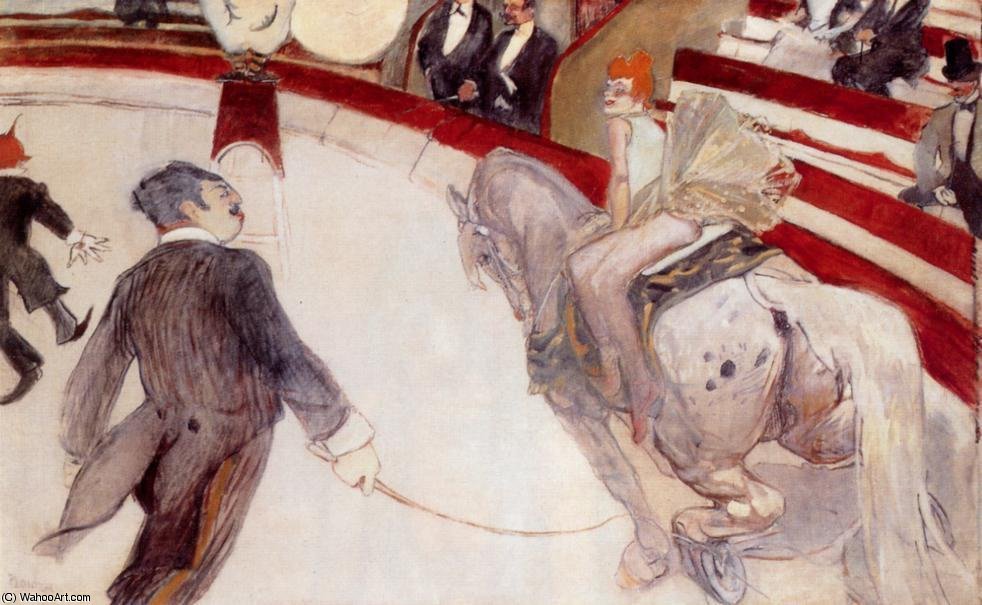 At The Cirque Fernando - The Ringmaster — Henri De Toulouse-lautrec