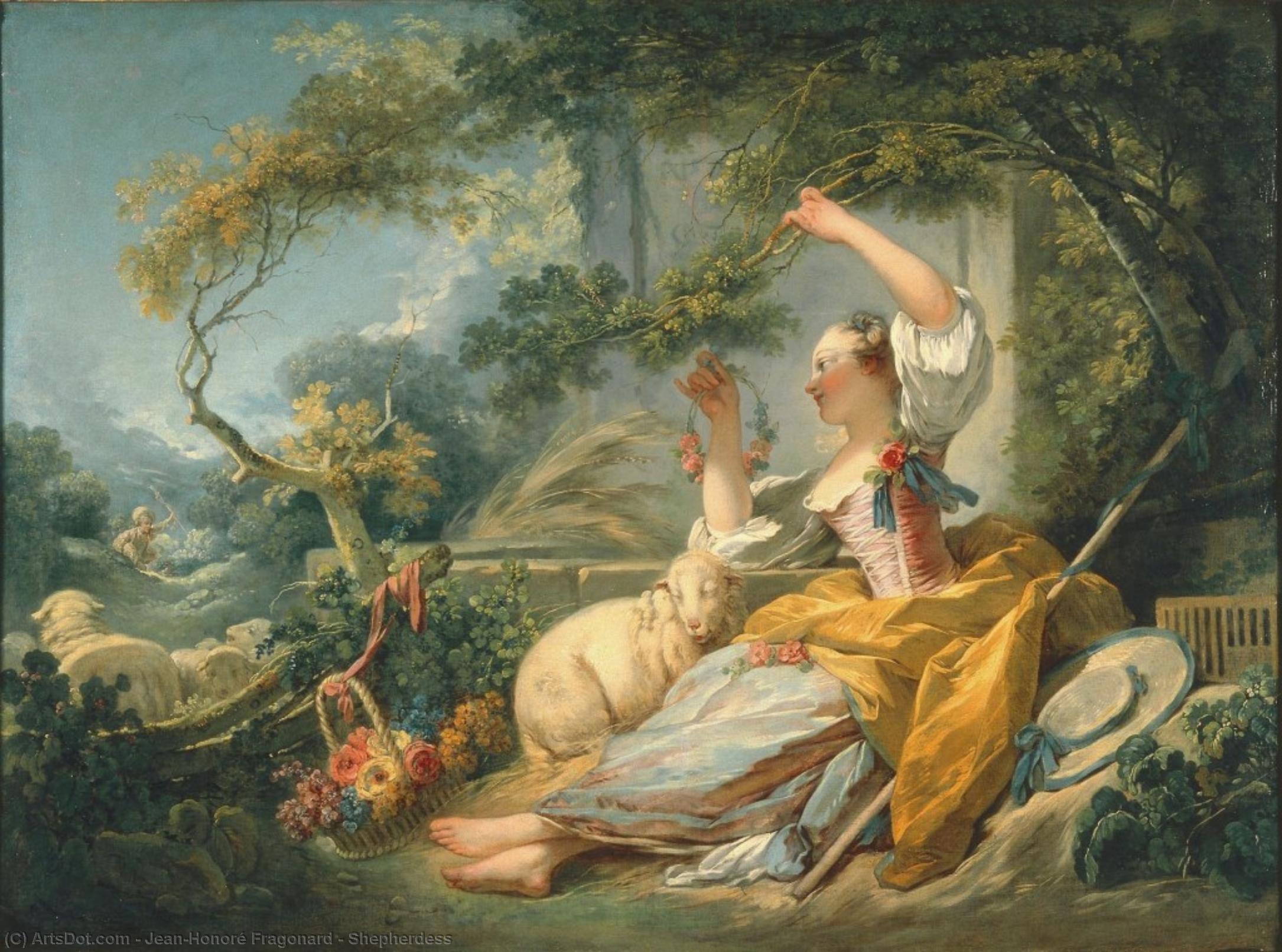 Shepherdess — Жан-оноре Фрагонар