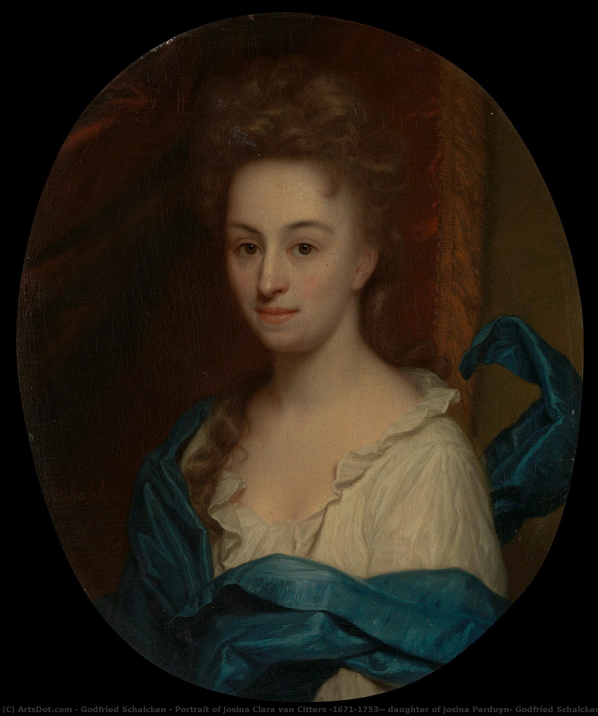 Portrait Of Josina Clara Van Citters (1671-1753), Daughter Of Josina Parduyn, Godfried Schalcken, 1699 - 1706 — Godfried Schalcken