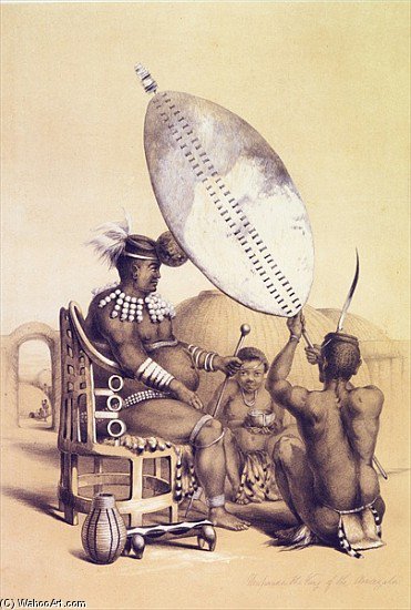 Umpanda The King Of The Amazulu — George French Angas