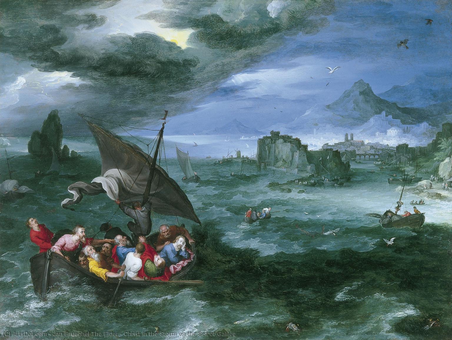 Christ In The Storm On The Sea Of Galilee — Jan Brueghel The Elder