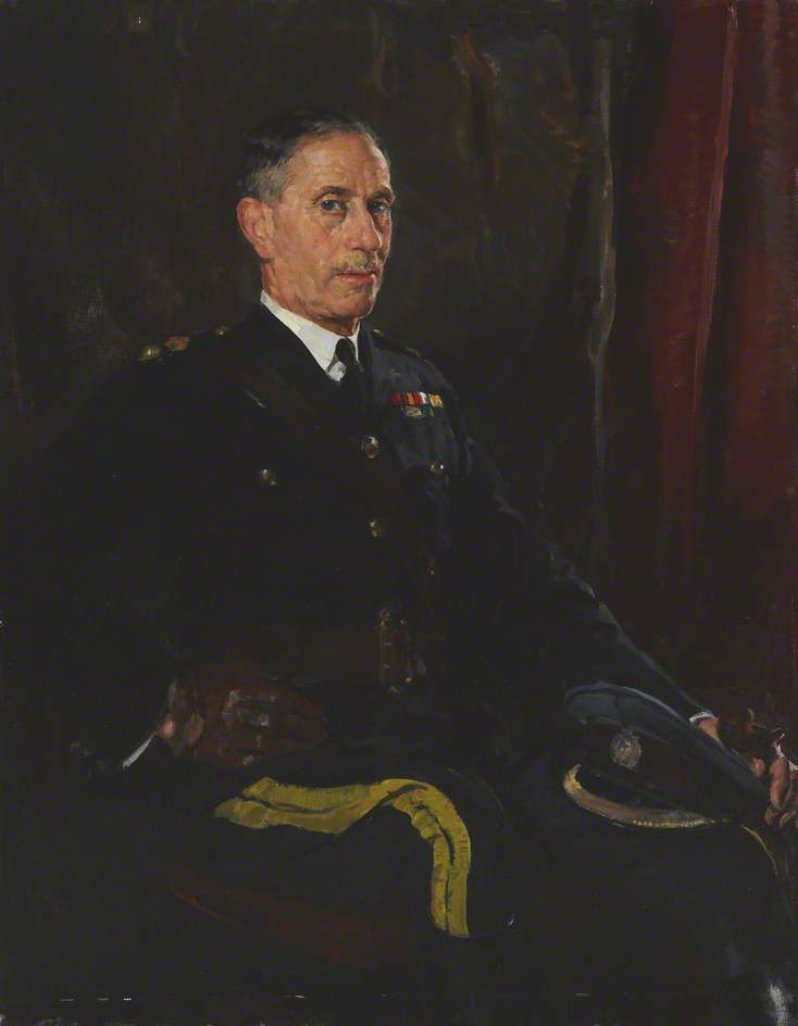 Lieutenant Colonel Harry Whitehill, Dso, Wearing The Uniform Of His Former Regiment, The City Of London Yeomanry (roughriders) — Thomas Cantrell Dugdale