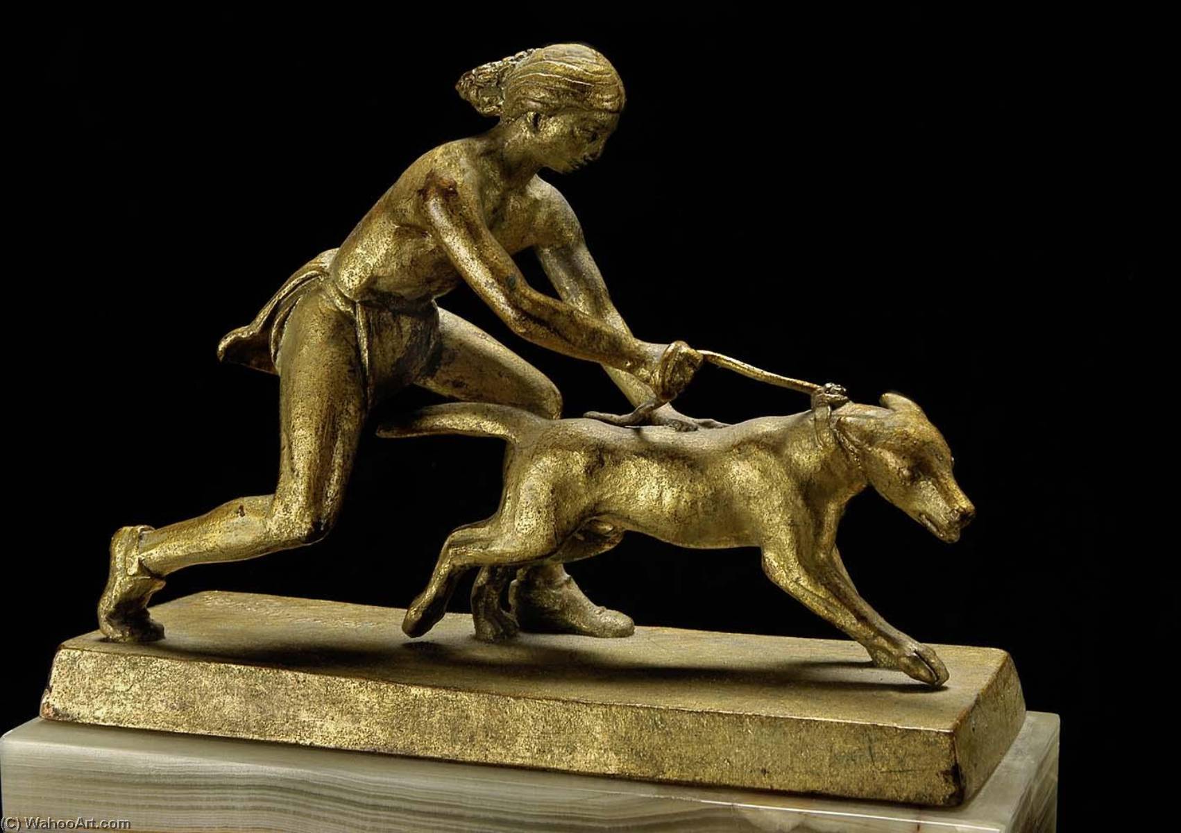 Indian Boy With Dog — ポール・マンシップ
