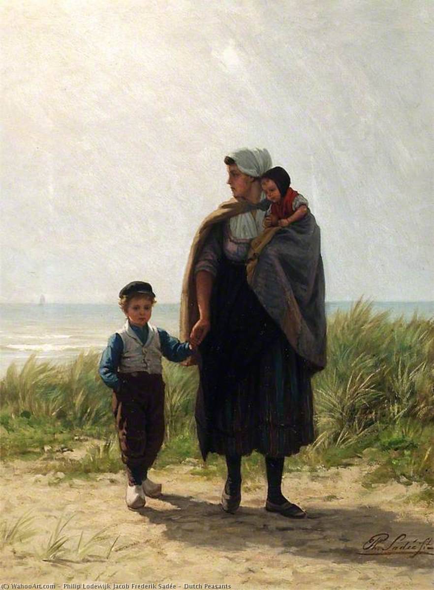 Dutch Peasants — Philip Lodewijk Jacob Frederik Sadée