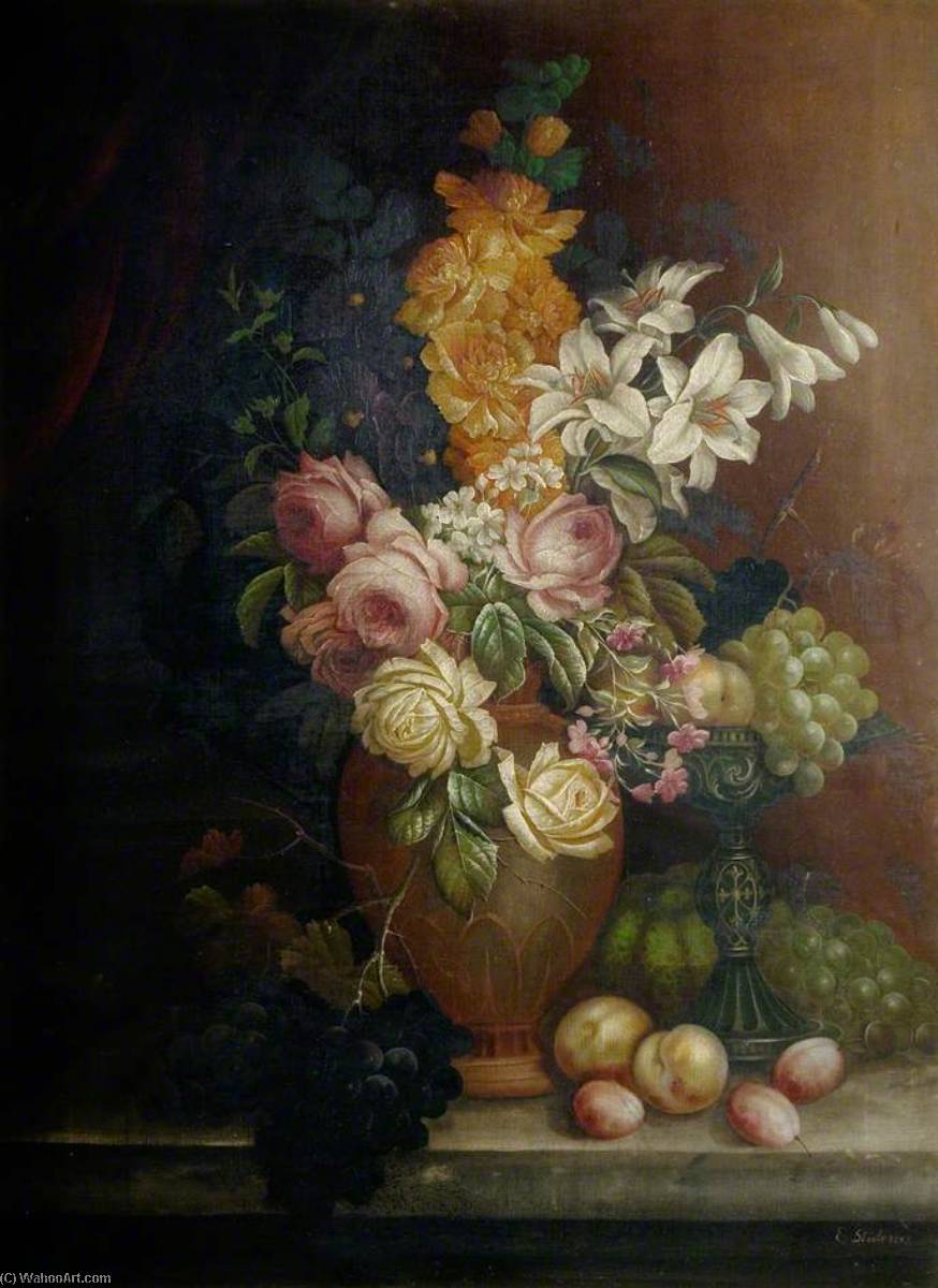 Still Life, Flowers — Edwin Steele