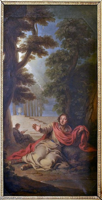The Conversion Of St. Augustine. Tolle Et Lege — Charles Antoine Coypel