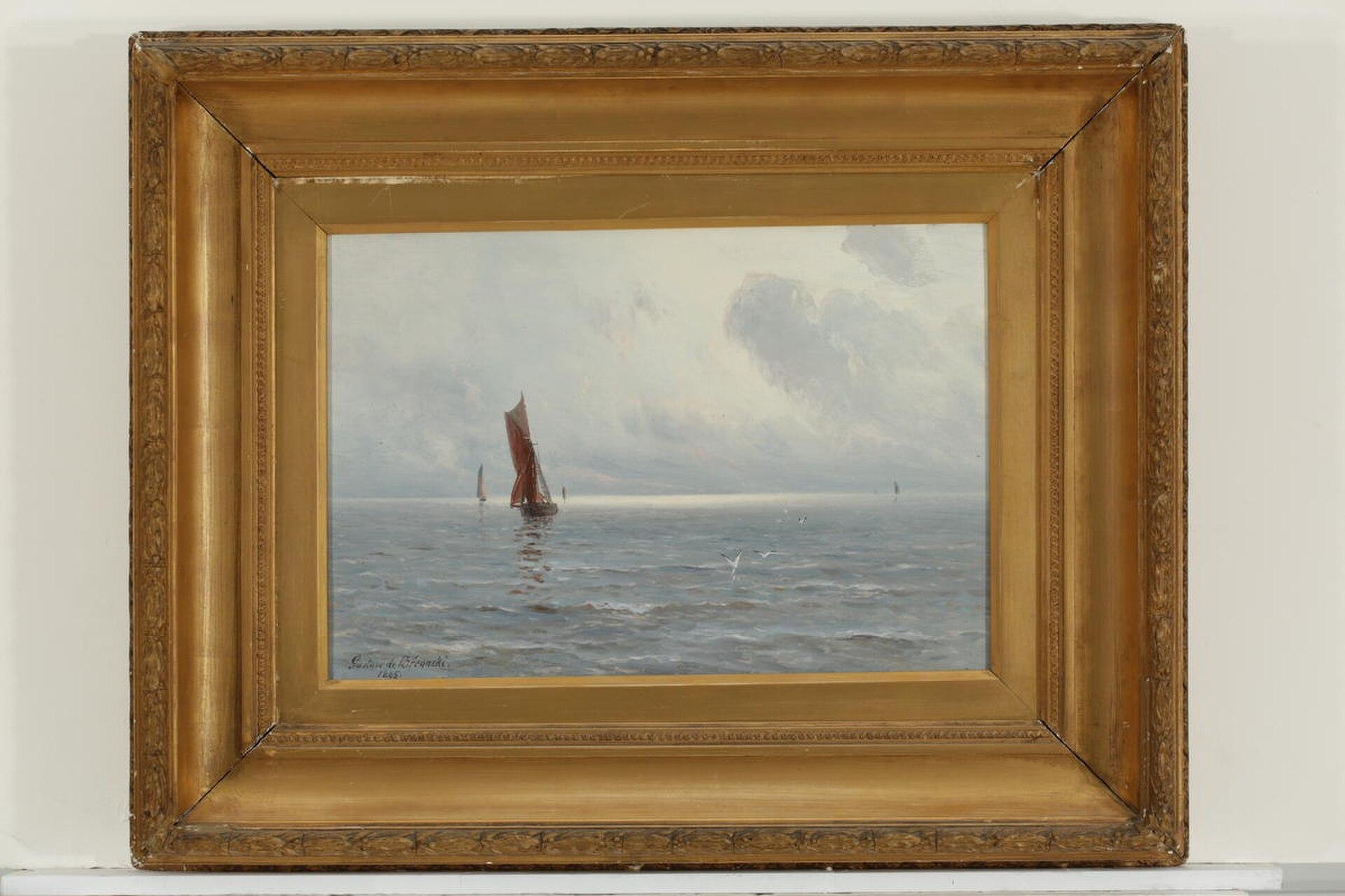 Silver Ripples (sea Piece) — Gustave De Breanski