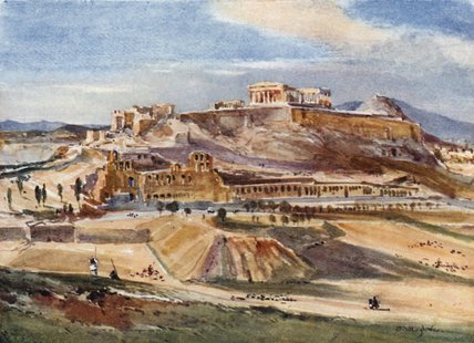 The Acropolis From The Base Of The Philopappus Hill — John Fulleylove