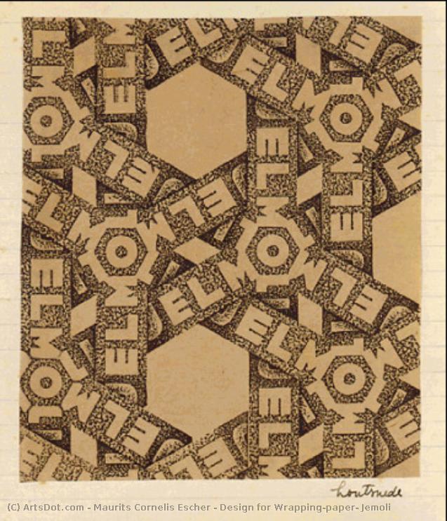 Design For Wrapping-paper: Jemoli — Maurits Cornelis Escher