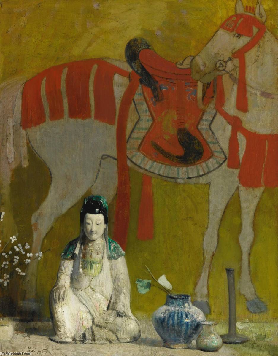 Kwannon And Horse — Hovsep Pushman