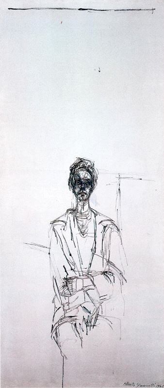 Carolina On White Background — Alberto Giacometti