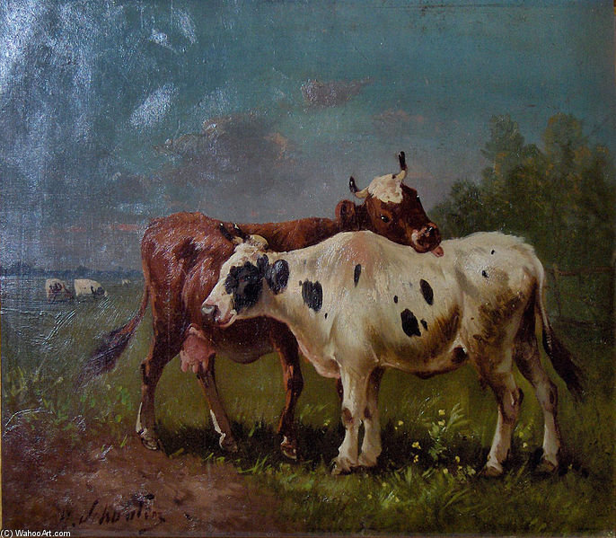 Koeien In Zomerlandschap — Henry Schouten