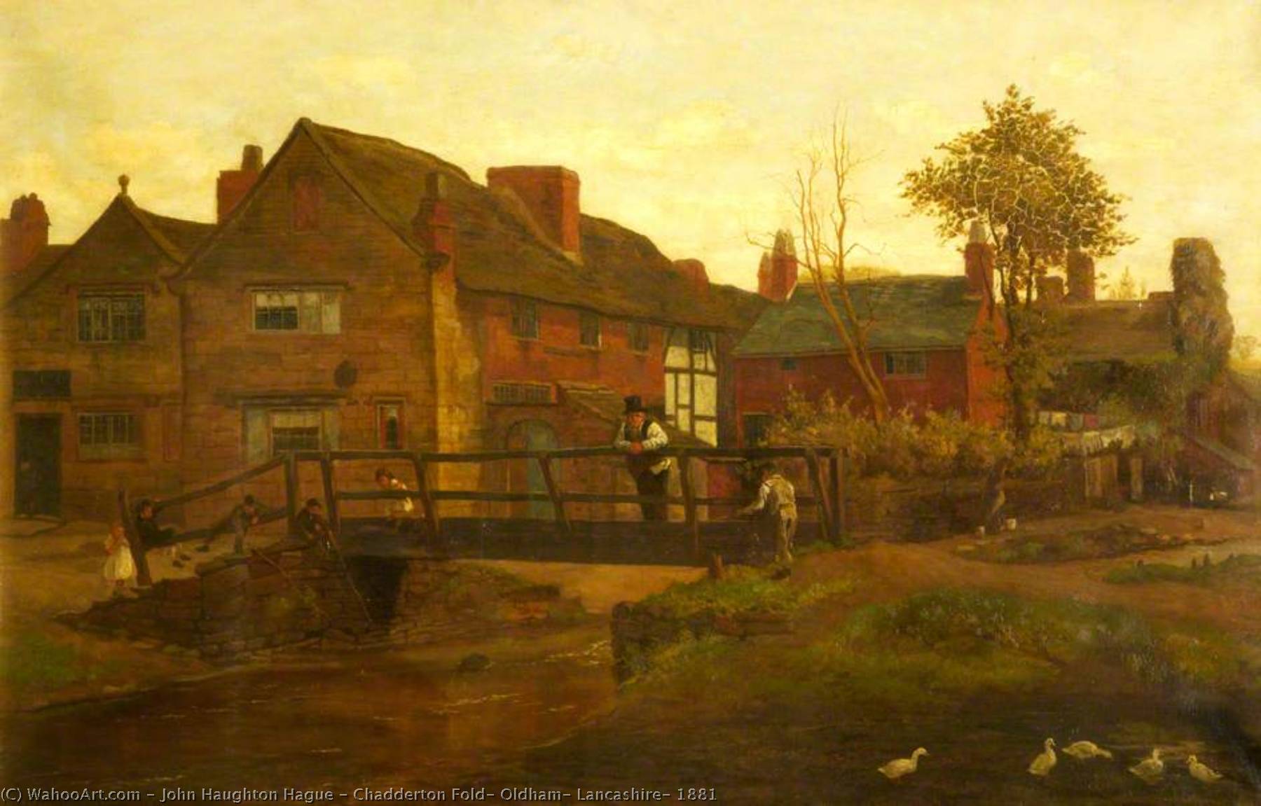 Chadderton Fold, Oldham, Lancashire, 1881 — John Haughton Hague