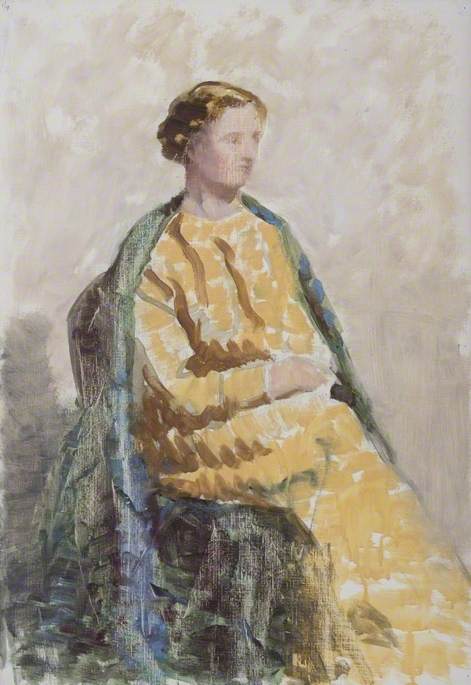 Portrait Of A Seated Girl — Robert Ernest Mceune
