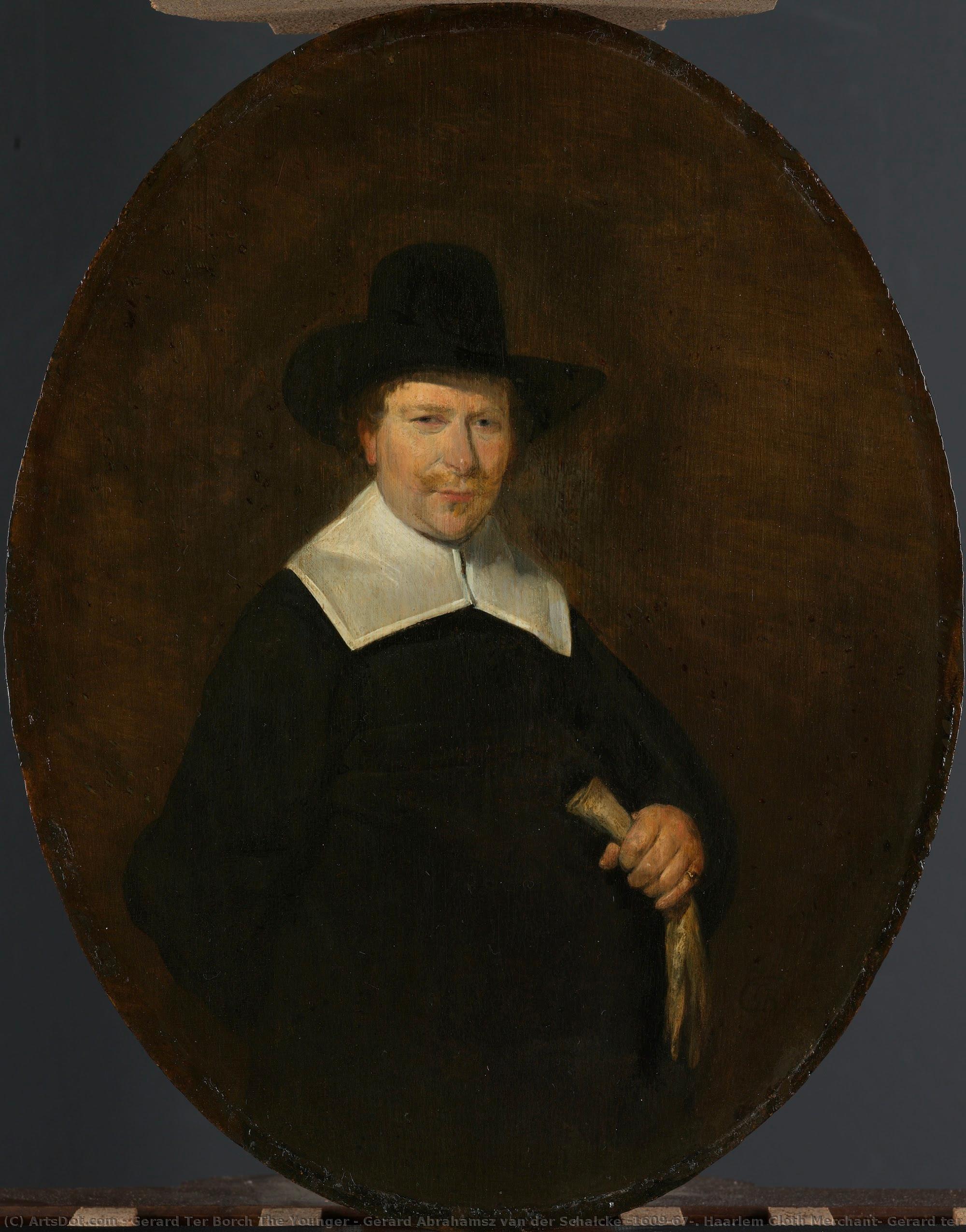 Gerard Abrahamsz Van Der Schalcke (1609-67). Haarlem Cloth Merchant, Gerard Ter Borch (ii), 1644 — Gerard Ter Borch Der Jüngere