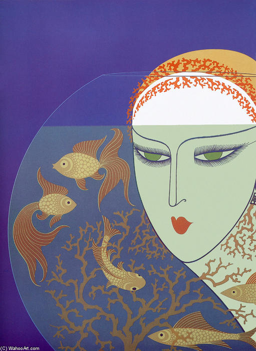 Fish Bowl — Erté