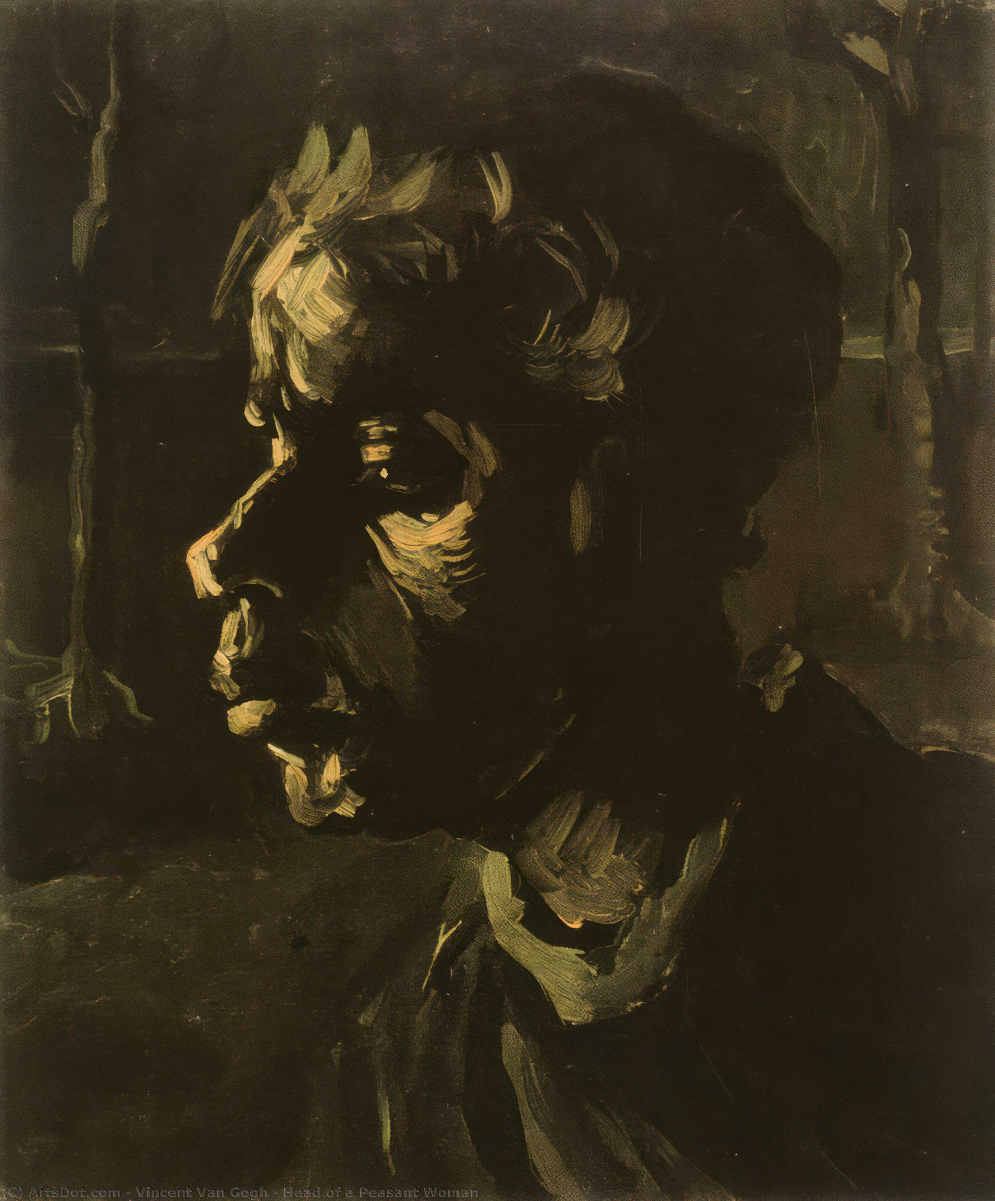 Glava Seljanke — Vincent Van Gog