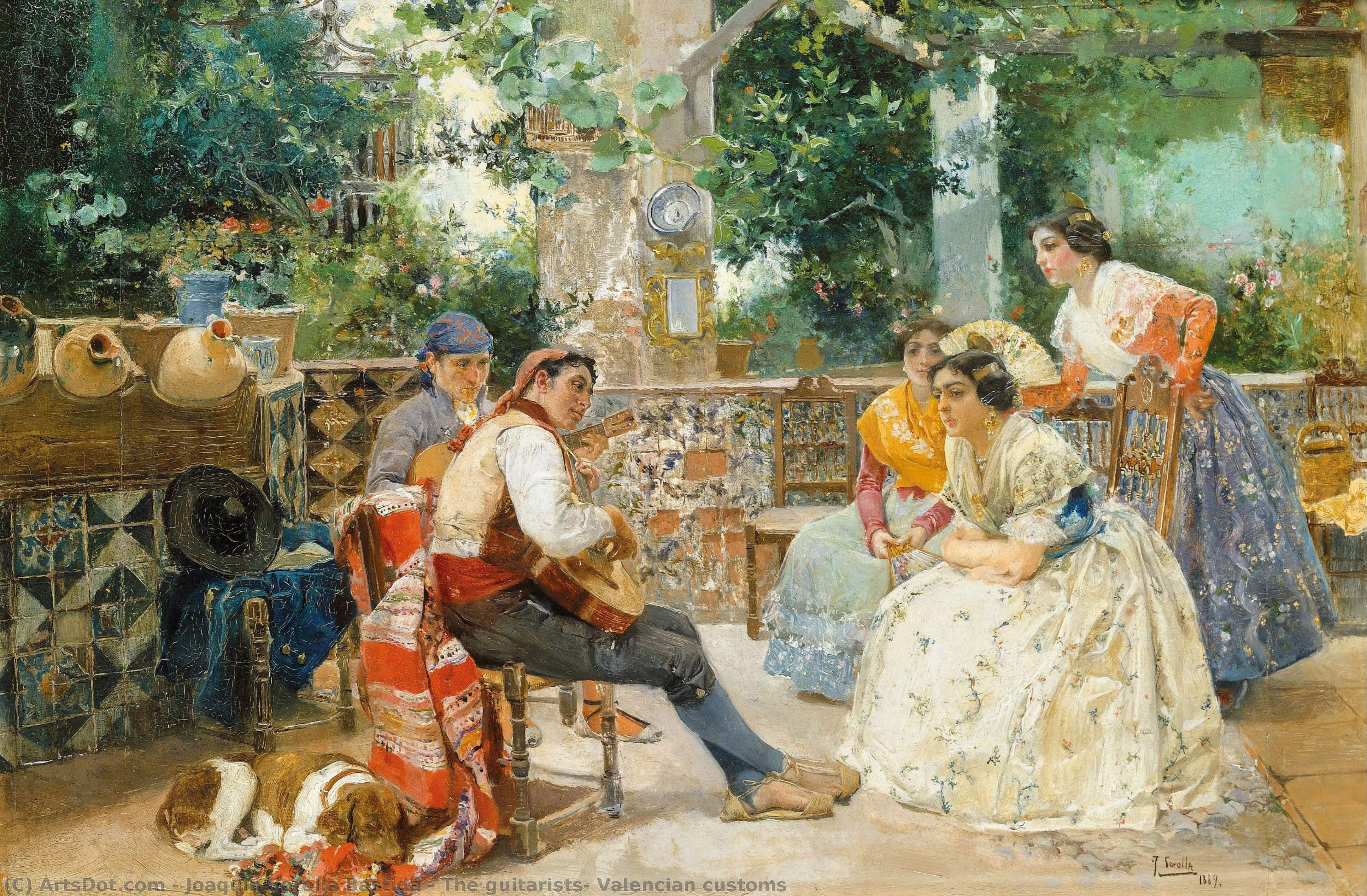 The Guitarists, Valencian Customs — Joaquín Sorolla Y Bastida