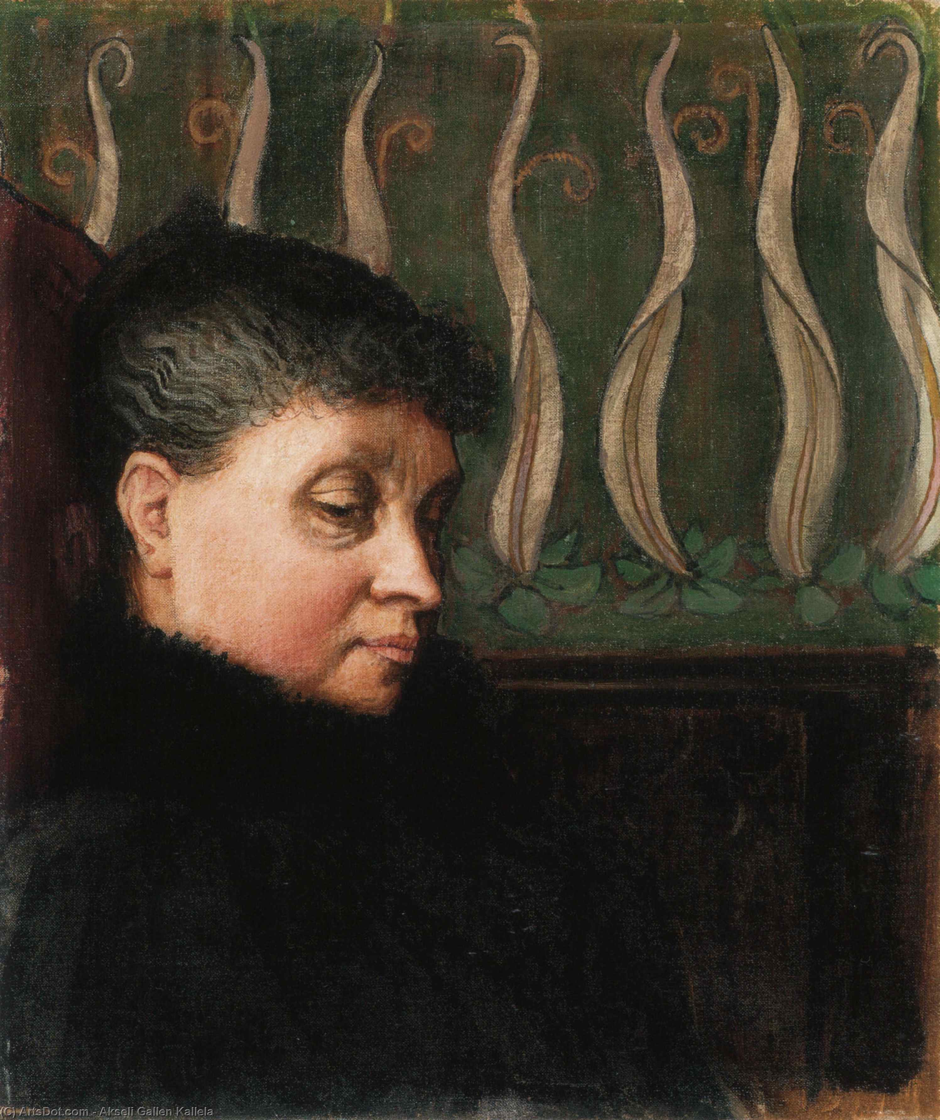 Portrait Of Aina Slöör — Akseli Gallen-kallela