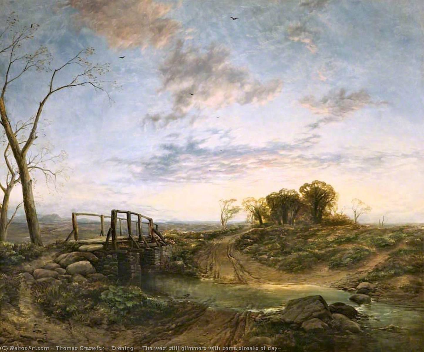 Evening, 'the West Still Glimmers With Some Streaks Of Day' — Thomas Creswick