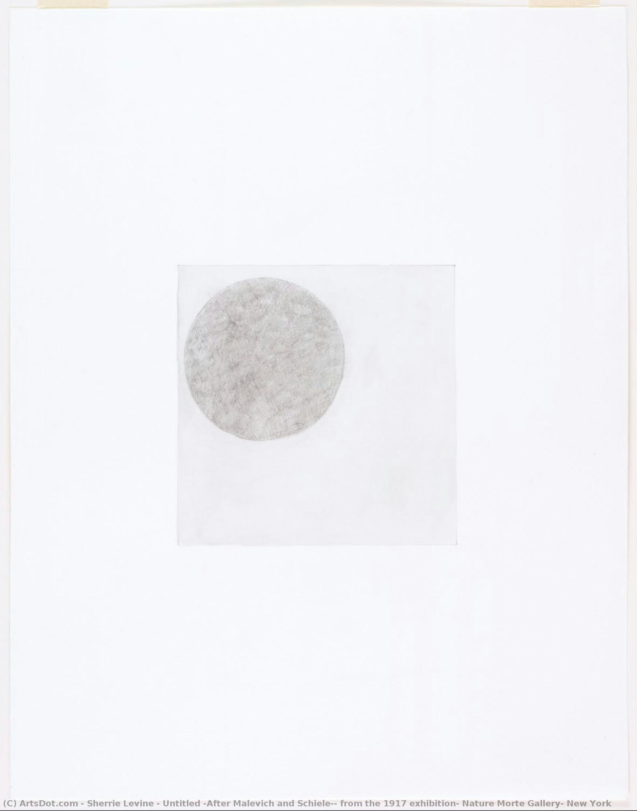 Untitled (after Malevich And Schiele), From The 1917 Exhibition, Nature Morte Gallery, New York — Sherrie Levine
