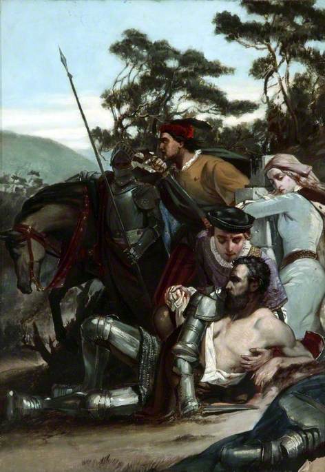 The Death Of Marmion — Edward Armitage