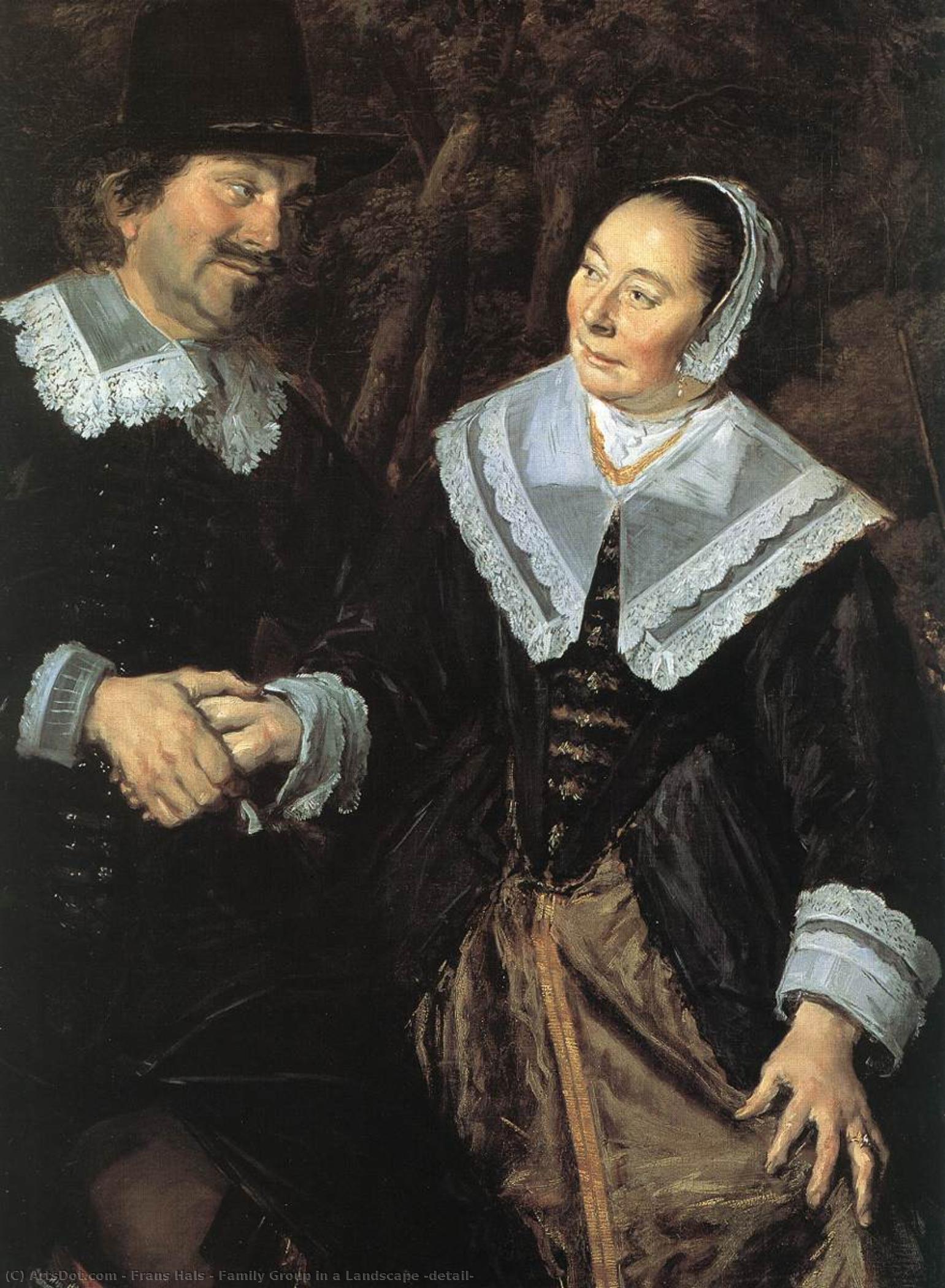 Family Group In A Landscape (detail) — Frans Hals