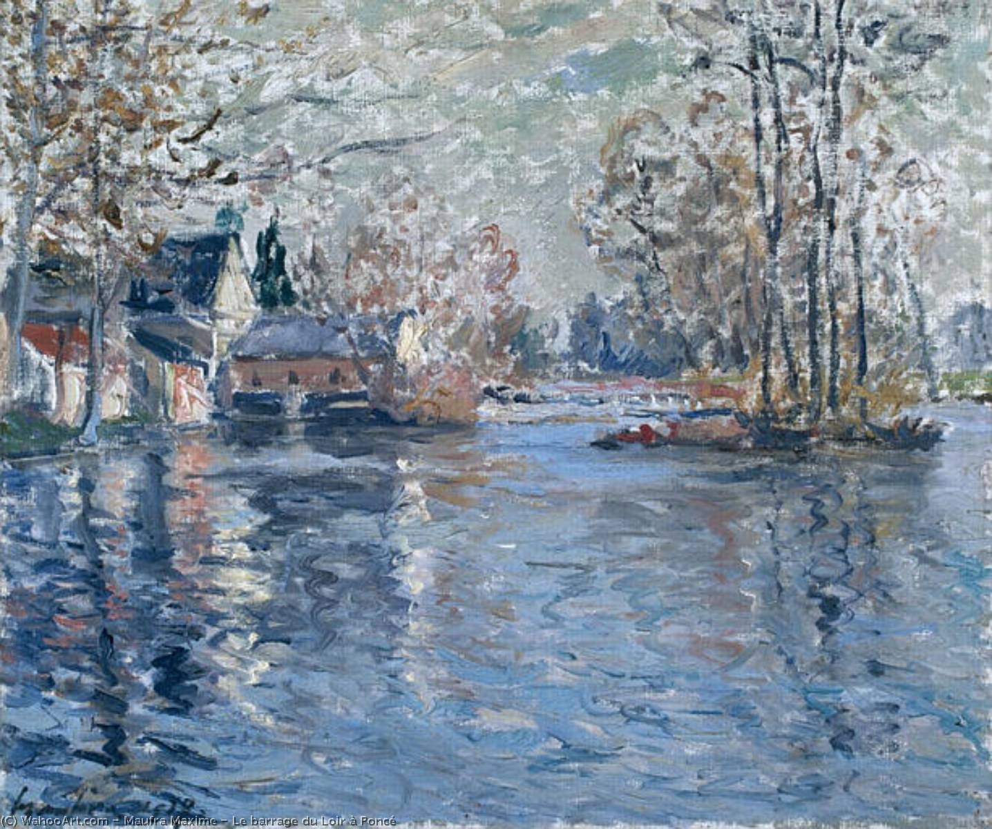 Le Barrage Du Loir À Poncé — Maxime Emile Louis Maufra