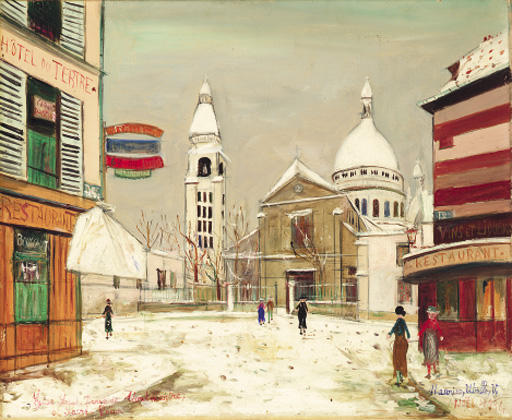 Church Of Saint-pierre De Montmartre And The Sacré-coeur — Maurice Utrillo