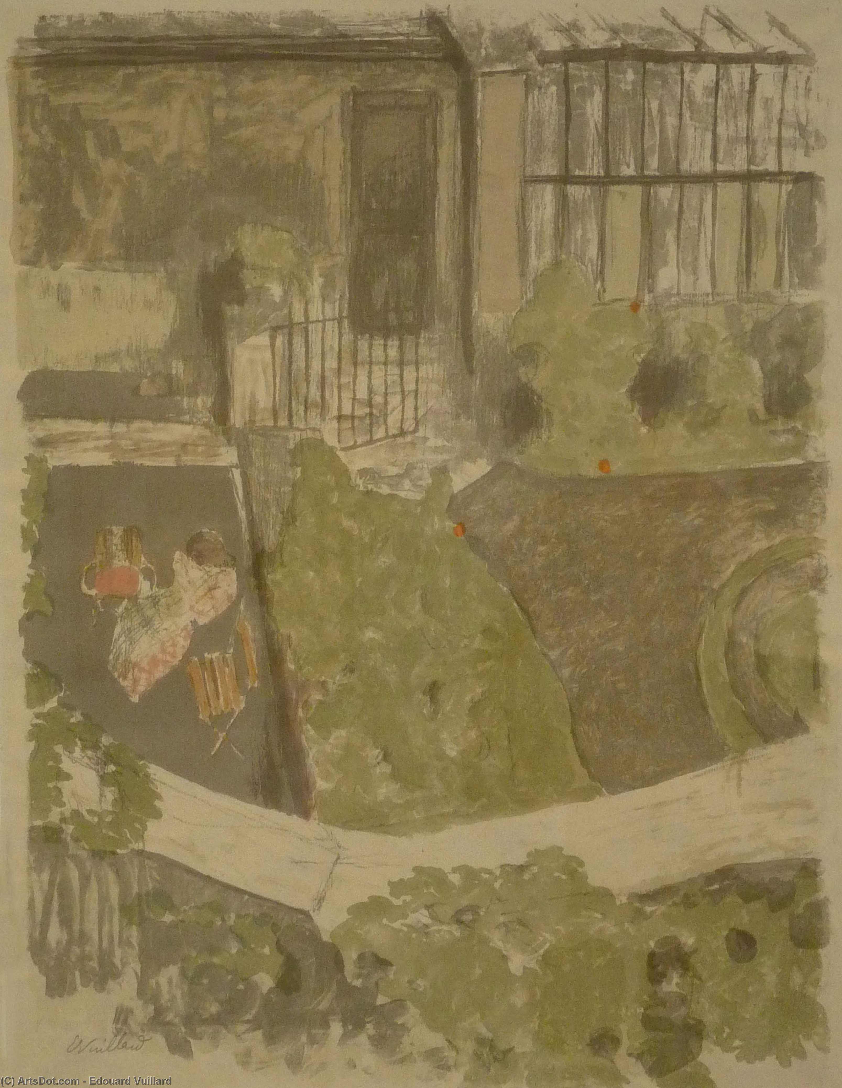 The Garden Outside The Workshop — Jean-édouard Vuillard