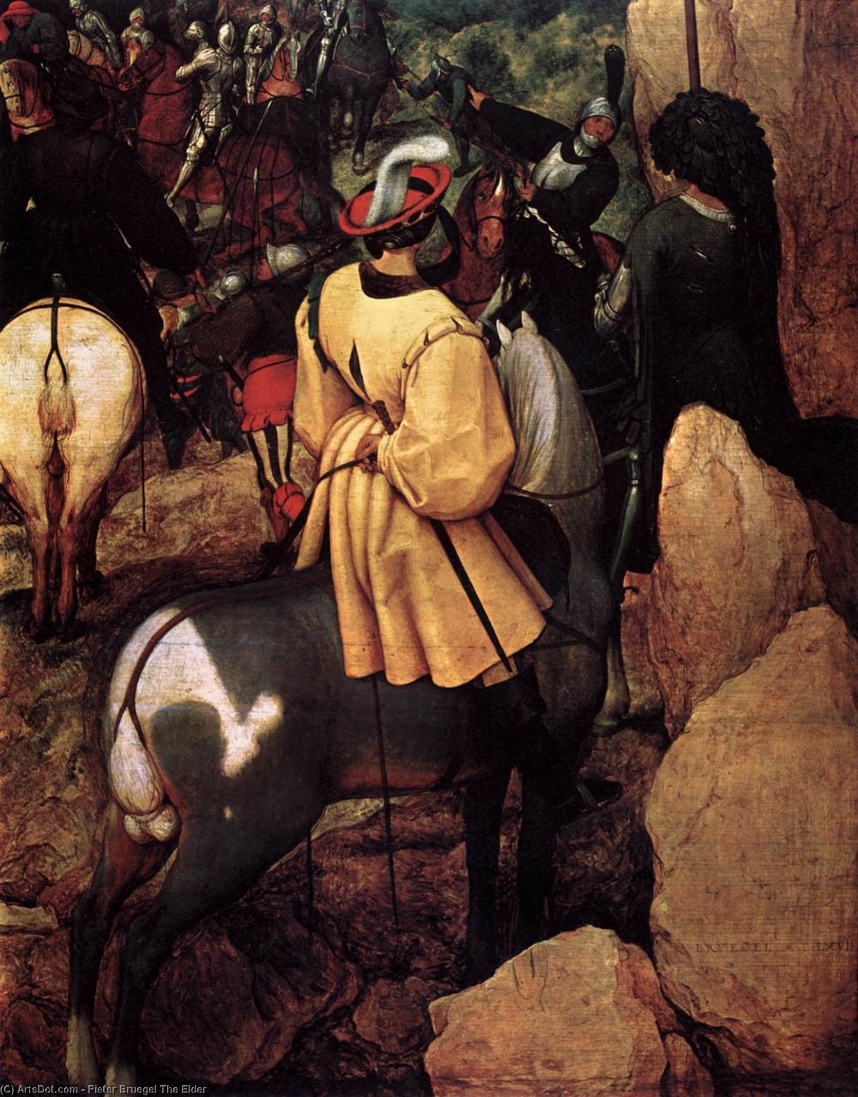 Die Konversion Des Paulus (detail) — Pieter Bruegel Der Ältere