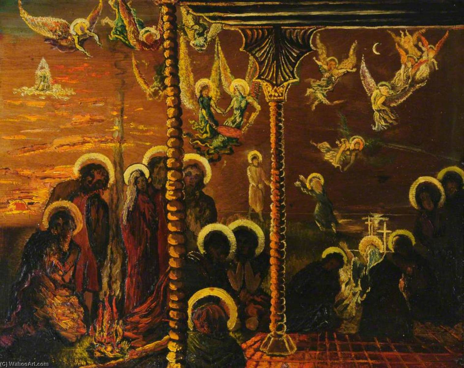 Death Of The Virgin In Saint John's Home — Francis Ferdinand Maurice Cook