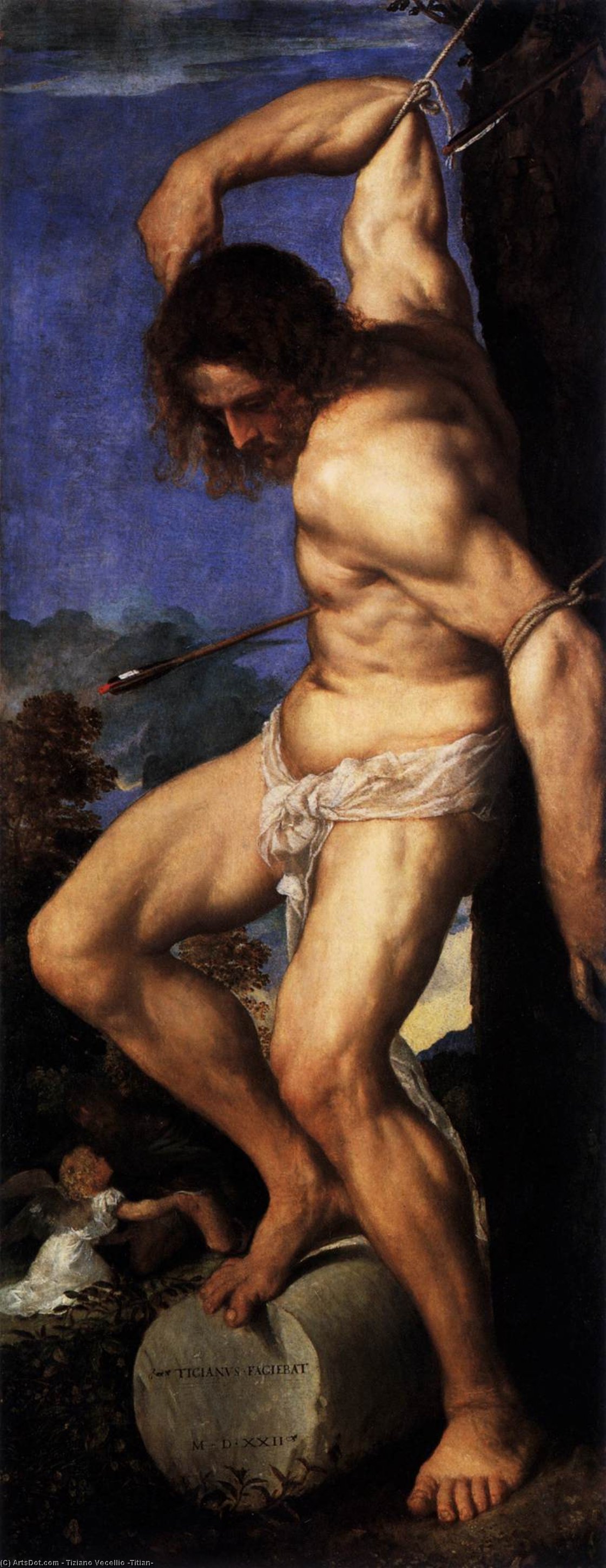 Polyptych Of The Resurrection: St Sebastian — Tiziano
