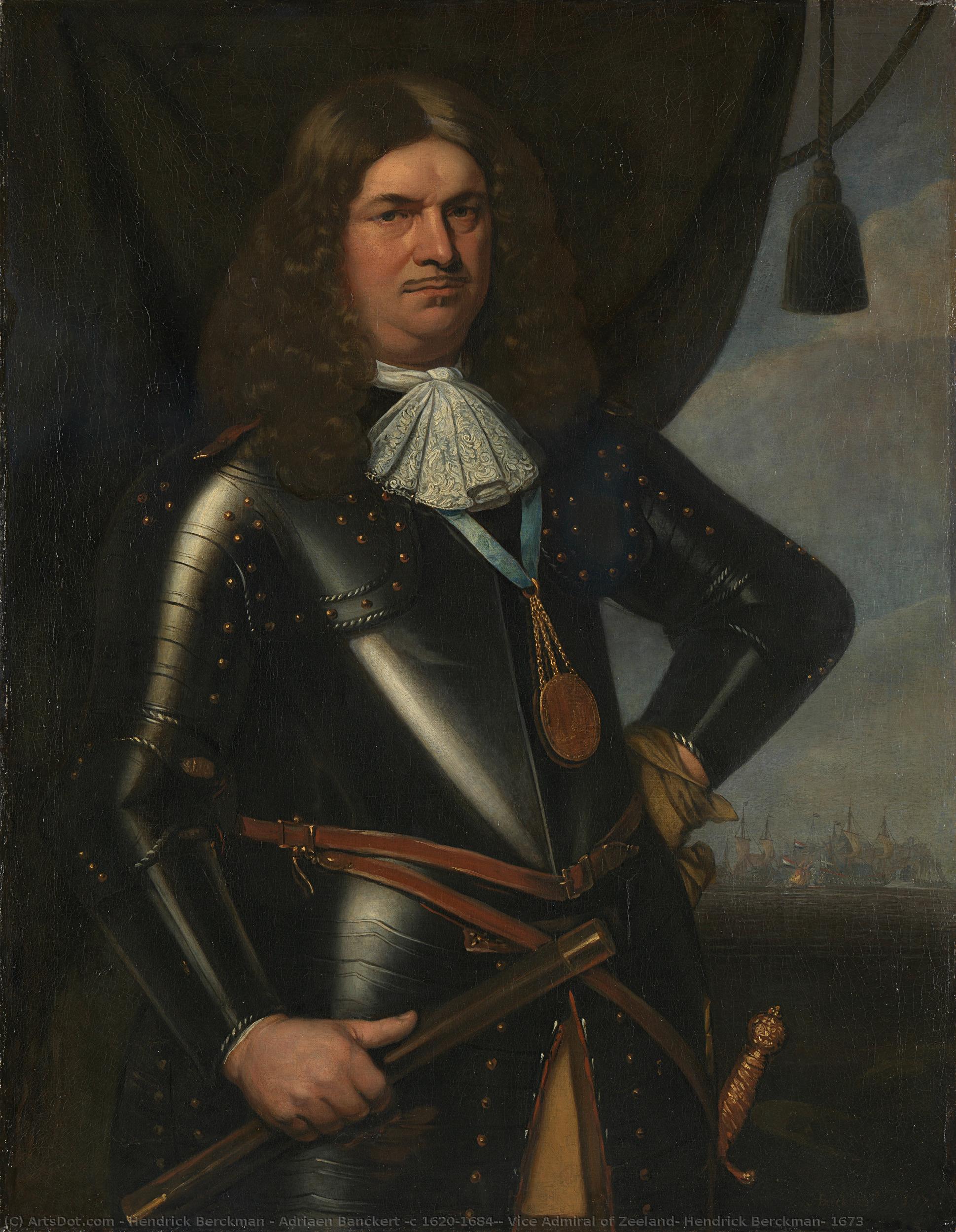 Adriaen Banckert (c 1620-1684), Vice Admiral Of Zeeland, Hendrick Berckman, 1673 — Hendrick Berckman