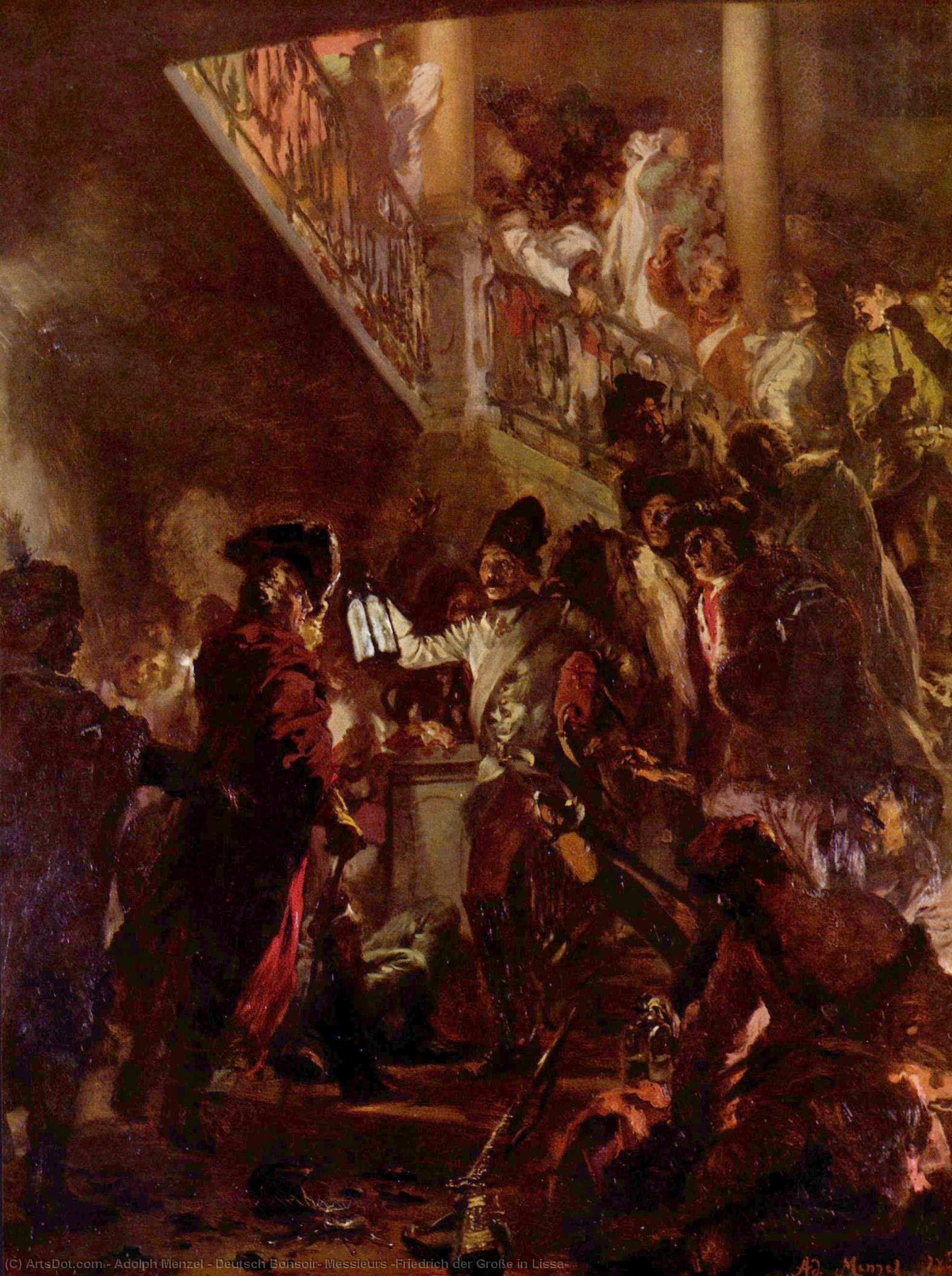 Deutsch Bonsoir, Messieurs (friedrich Der Große In Lissa) — Adolph Von Menzel