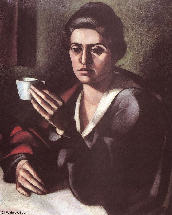 Woman With A Cup — Janos Kmetty