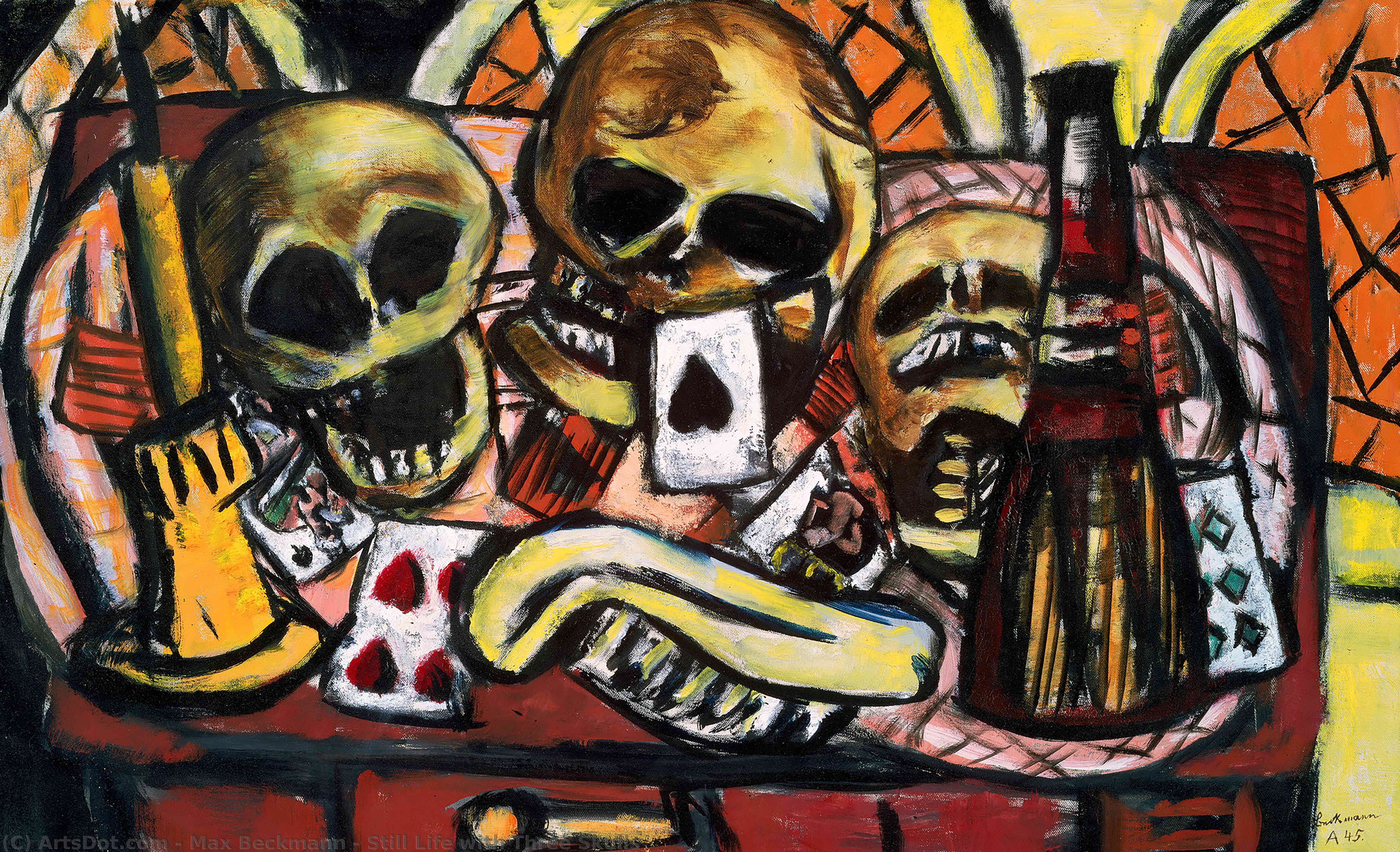 Still Life With Three Skulls — Макс Бекман