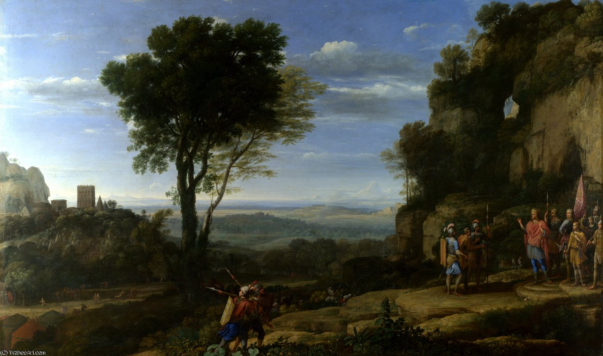 Landscape With David At The Cave Of Adullam — Claude Lorrain (claude Gellée)