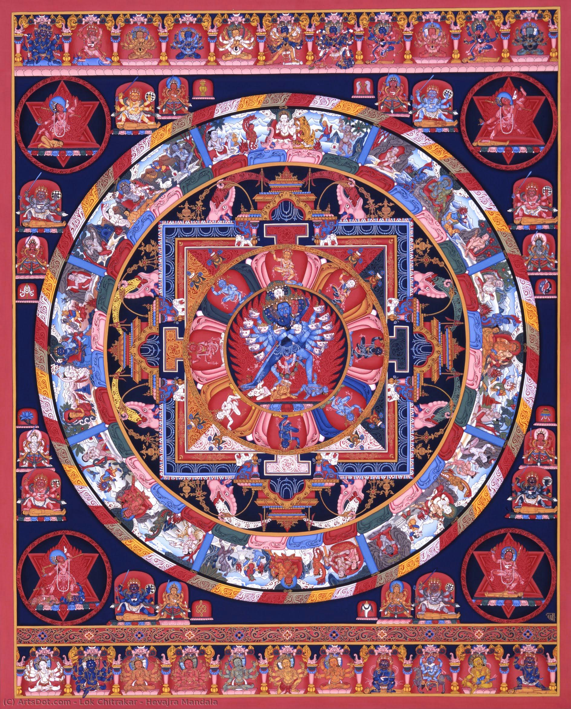 Hevajra Mandala — Lok Chitrakar
