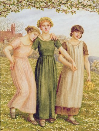 Three Young Girls — Kate Greenaway